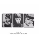 Conjunto tres cuadros Audrey Hepburn